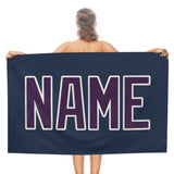 Custom Blue Purple Beach Towel