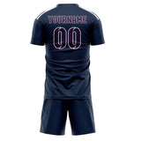 Custom Blue Purple Soccer Jersey