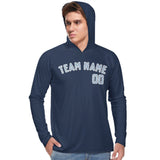 Custom Blue Light Blue UV-Hoodie