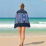 Custom Blue Sky Blue Beach Towel