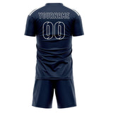 Custom Blue Blue Soccer Jersey