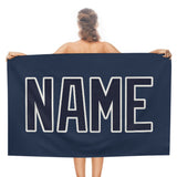 Custom Blue Navy Beach Towel