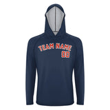 Custom Blue Orange Red UV-Hoodie