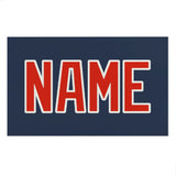 Custom Blue Orange Red Beach Towel
