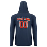 Custom Blue Orange Red UV-Hoodie