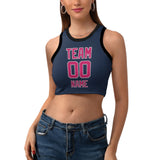 Custom Blue Pink Sleeveless Tank Top