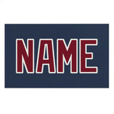 Custom Blue Crimson Red Beach Towel