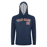 Custom Blue Coral Red UV-Hoodie