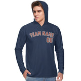 Custom Blue Coral Red UV-Hoodie