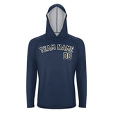 Custom Blue Black UV-Hoodie