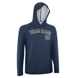 Custom Blue Black UV-Hoodie