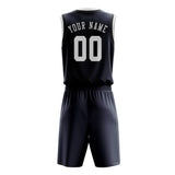 Custom Blue White Basketball Set