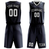 Custom Blue White Basketball Set