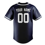Custom Blue & White Colors Design Sports Baseball Jersey