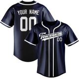 Custom Blue & White Colors Design Sports Baseball Jersey