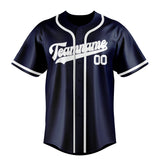 Custom Blue & White Colors Design Sports Baseball Jersey