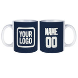 Custom Blue White Mug