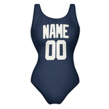 Custom Blue White Swimsuit