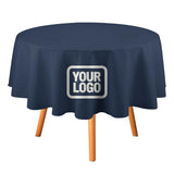 Custom Blue White Round Table Cloth