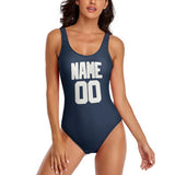 Custom Blue White Swimsuit