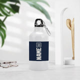 Custom Blue White Sports Bottle