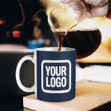 Custom Blue White Mug