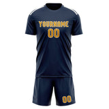 Custom Blue Yellow Soccer Jersey