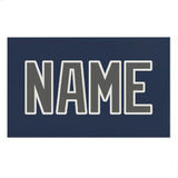Custom Blue Dark Grey Beach Towel