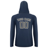 Custom Blue Dark Grey UV-Hoodie