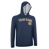 Custom Blue Khaki UV-Hoodie