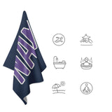Custom Blue Light Purple Beach Towel
