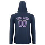 Custom Blue Light Purple UV-Hoodie