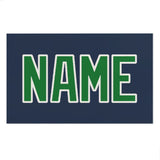 Custom Blue Emerald Green Beach Towel