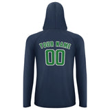 Custom Blue Emerald Green UV-Hoodie
