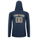 Custom Blue Light Khaki UV-Hoodie