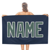 Custom Blue Blue Green Beach Towel