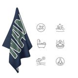 Custom Blue Blue Green Beach Towel