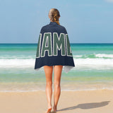 Custom Blue Blue Green Beach Towel