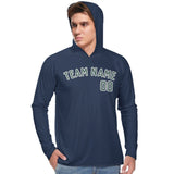 Custom Blue Blue Green UV-Hoodie