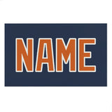 Custom Blue Orange Beach Towel
