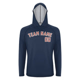 Custom Blue Copper Rose UV-Hoodie