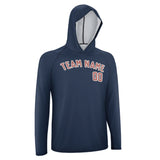 Custom Blue Copper Rose UV-Hoodie