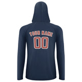Custom Blue Copper Rose UV-Hoodie