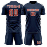 Custom Blue Copper Rose Soccer Jersey