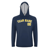 Custom Blue Gold UV-Hoodie