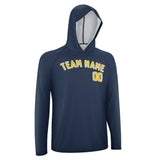 Custom Blue Gold UV-Hoodie