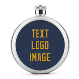 Custom Blue Yellow Hip Flask