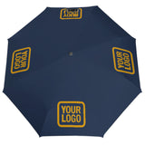 Custom Blue Yellow Automatic Umbrella
