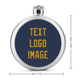 Custom Blue Yellow Hip Flask