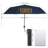 Custom Blue Yellow Automatic Umbrella